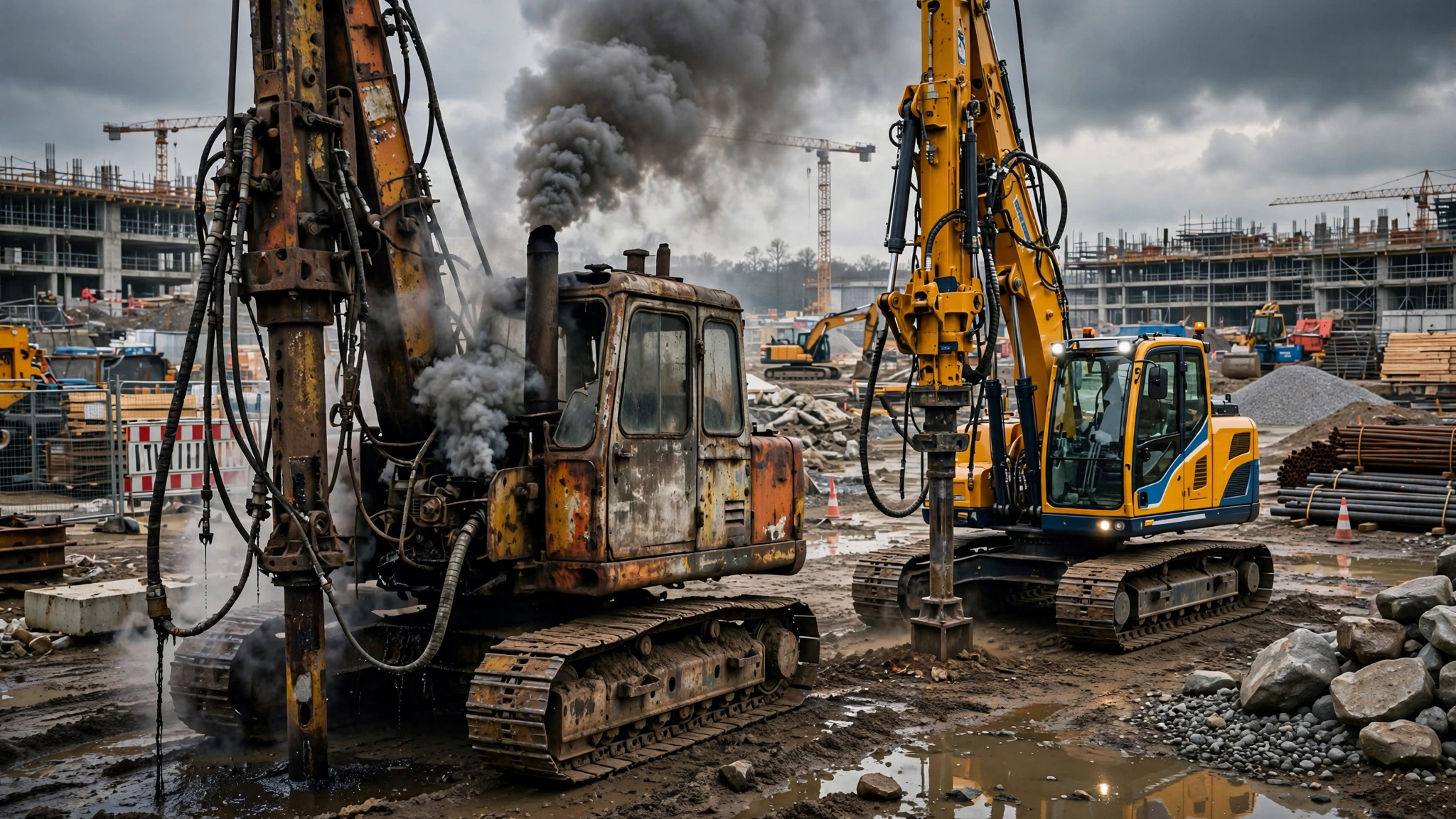 Pile project equipment failure and choosing the right machinery