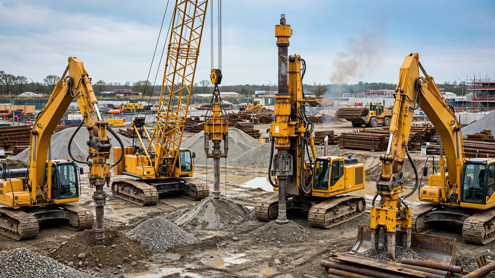 Pile driving equipment guide