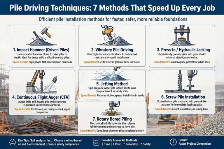 Pile Driving Techniques: 7 Methods That Speed Up Every Job